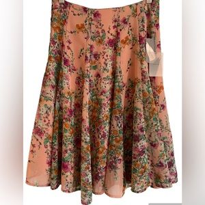Forever 21 Floral Full Midi Skirt